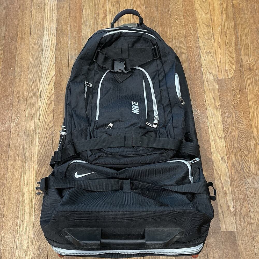 Vintage Nike 2-in-1 Rolling Luggage Bag With Detachable Backpack EUC